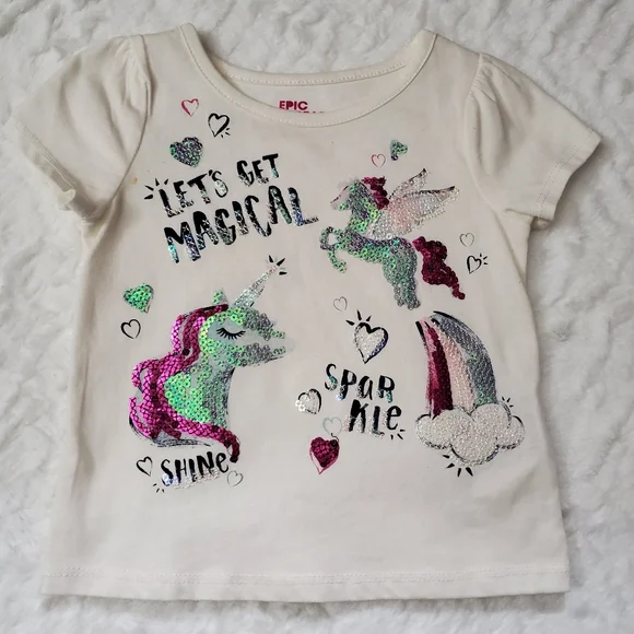 Toddler Girls Bundle Lot or 8 Fun Colorful T-shirt Tops Size 24m 2t 3t